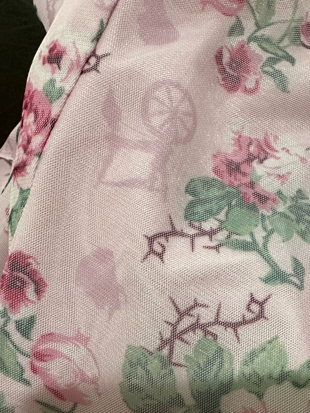 Disney Her Universe Light Pink Floral Ruffled Dress sleeping Beauty Sz l - Picture 11 of 11
